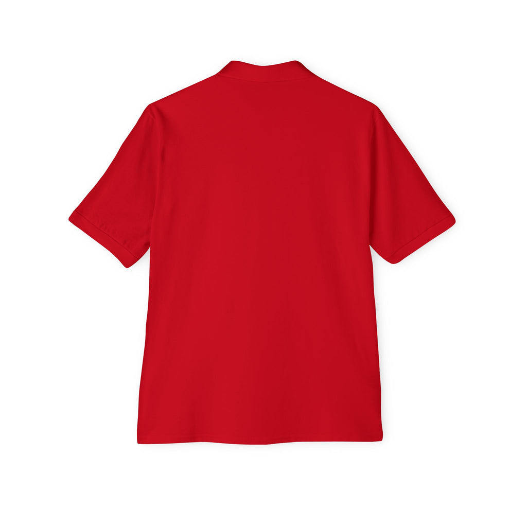 Jerzees Men's Polo Shirt with Fire Department Patch Chest Logo Only