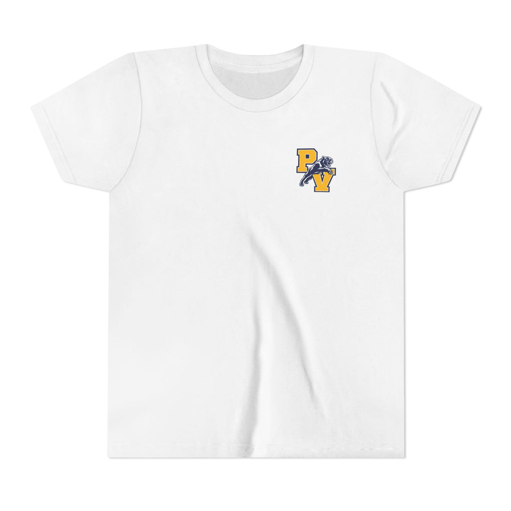 Youth Football 'Attack the Ball' Short Sleeve Tee - Panther Defense Graphic