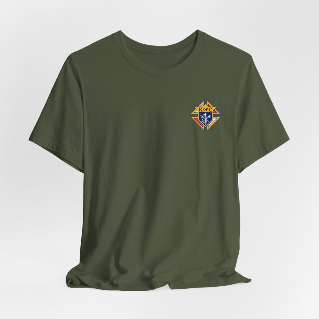 (Bella Canvas) Knights of Columbus Full Color Logo Front and Back