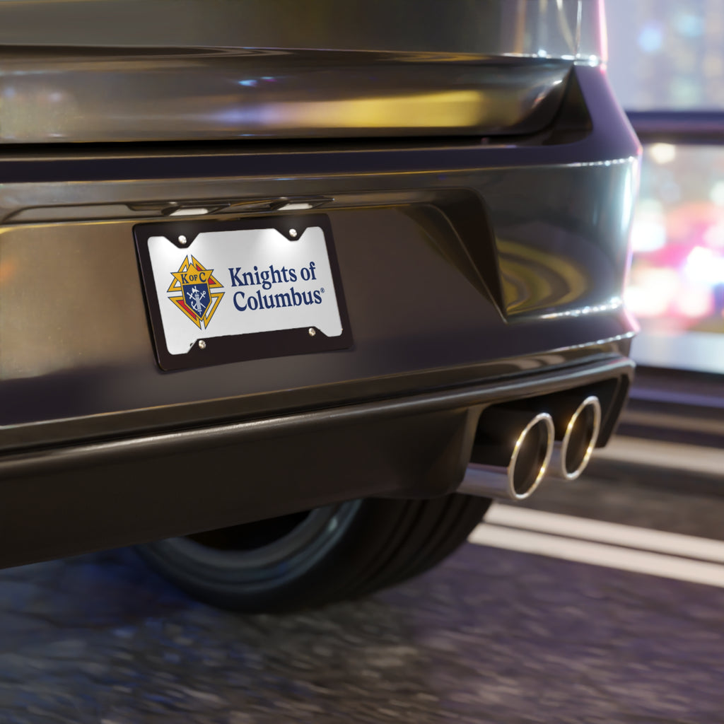 Knights of Columbus Logo Vanity Plate — Aluminum License Plate