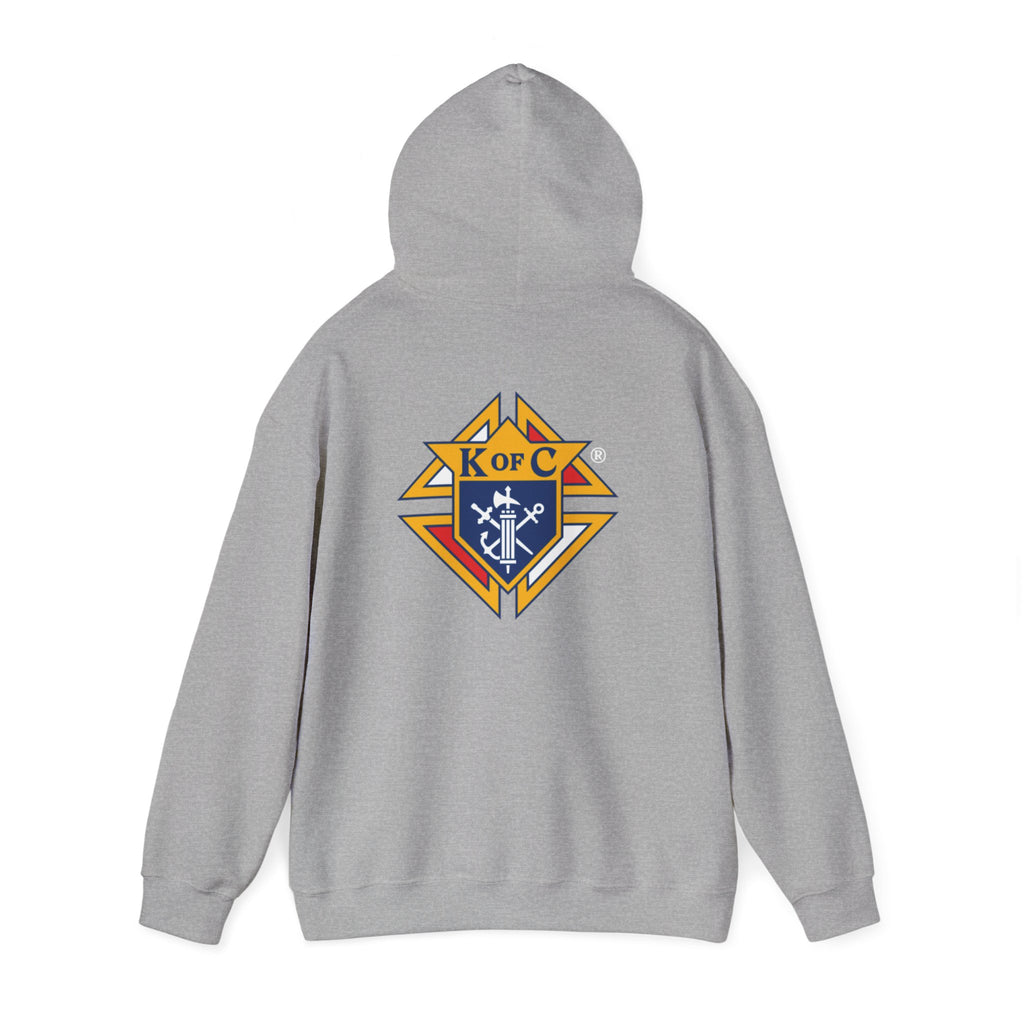 Knights of Columbus Logo Front and Back Pullover Hoodie