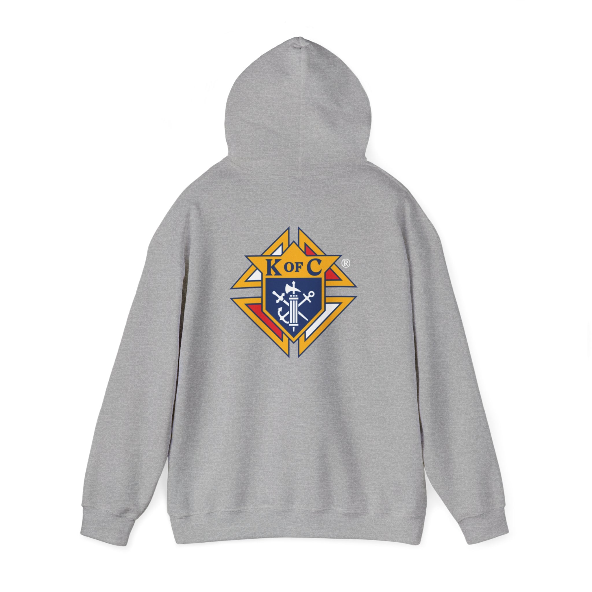 Knights of Columbus Logo Front and Back Pullover Hoodie