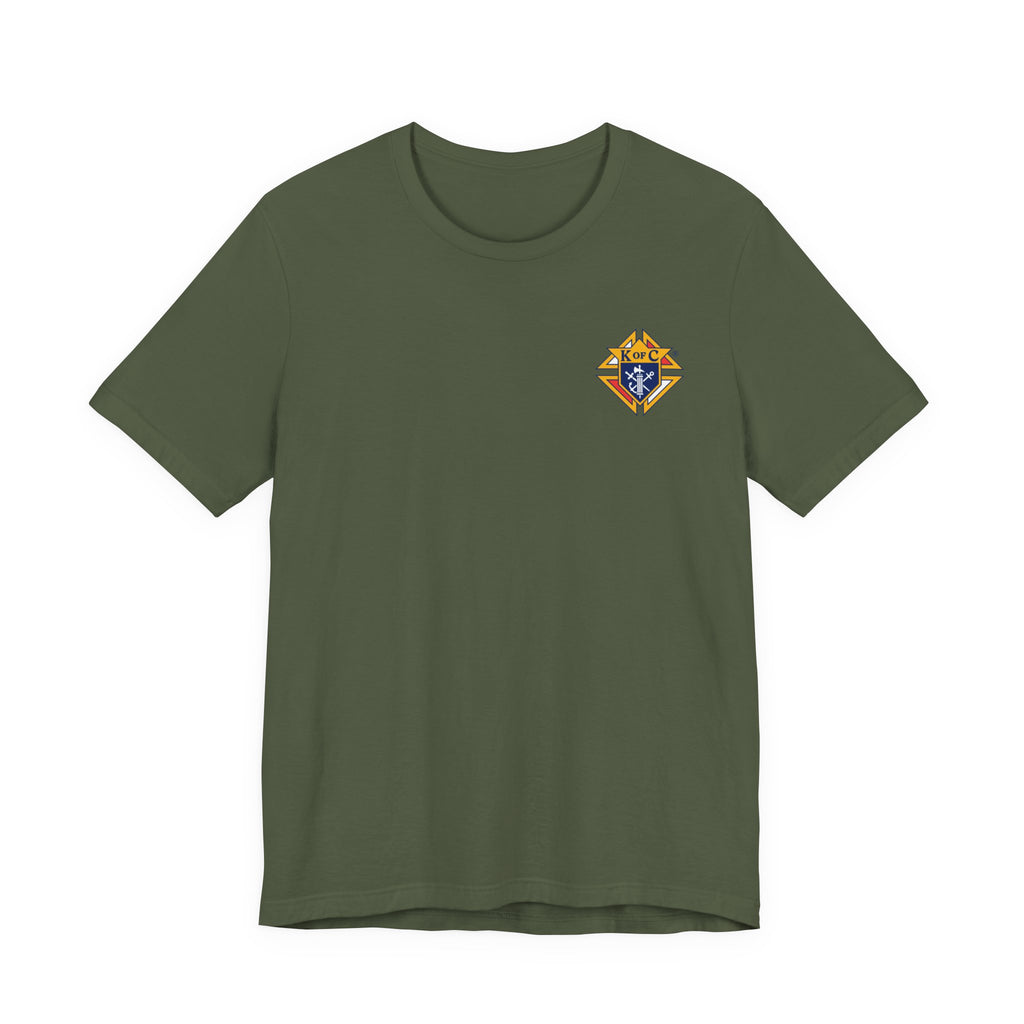 (Bella Canvas) Knights of Columbus Full Color Logo Front and Back