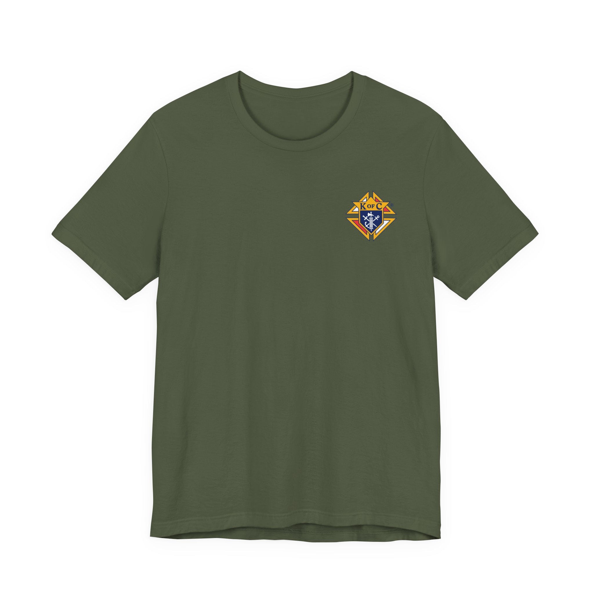 (Bella Canvas) Knights of Columbus Full Color Logo Front and Back