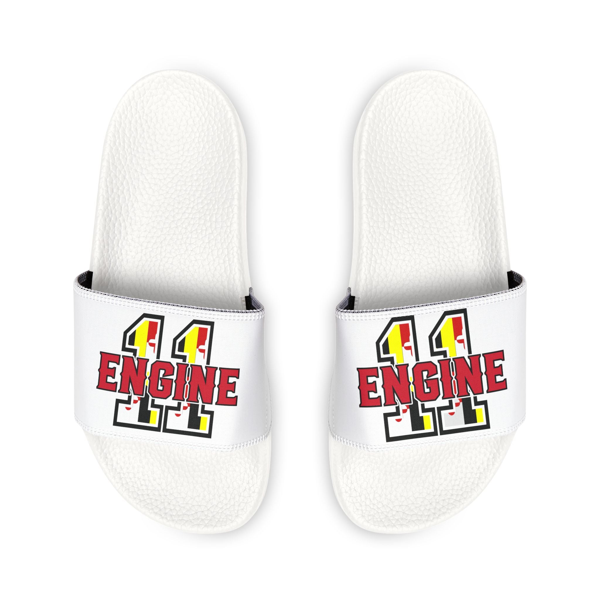 Slide Sandals — 'Engine 11_MD MFlag_Removable-Strap Pool Slides