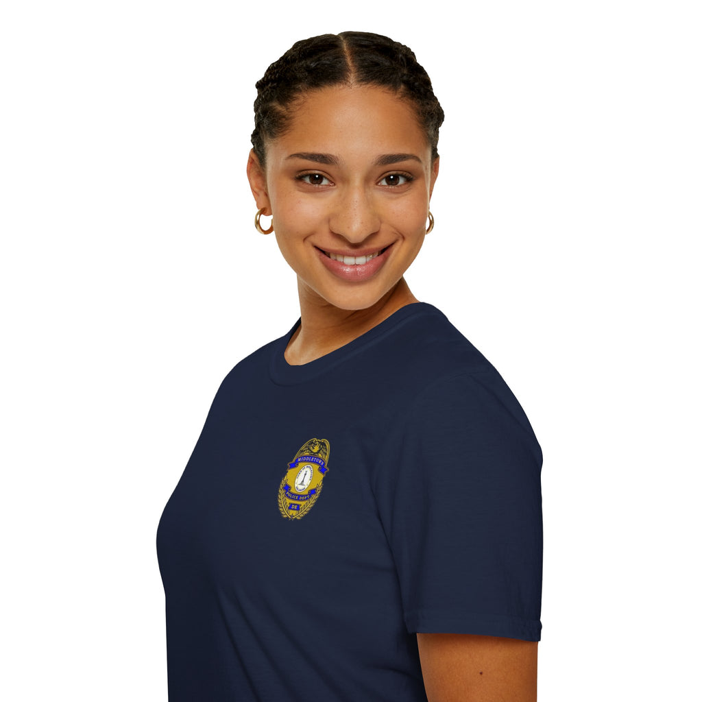 Middletown Police Badge T-Shirt-Plain Back— Law Enforcement