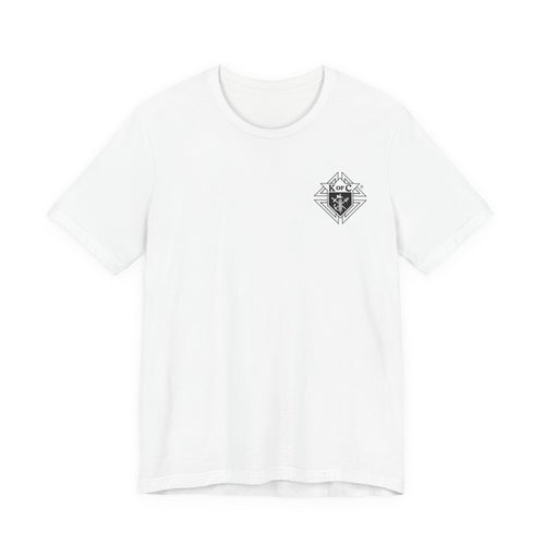 (Bella Canvas) Knights of Columbus White Logo T-Shirt