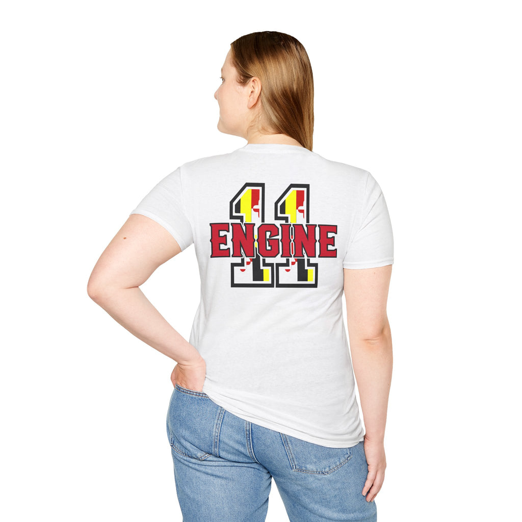 PPFD Logo-MD-FLAG-ENGINE-11  100% Cotton Tee