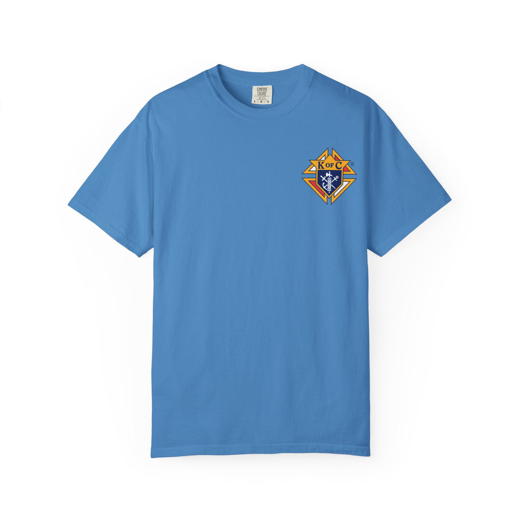 (Comfort Colors) Knights of Columbus Full Color Logo Front and Back