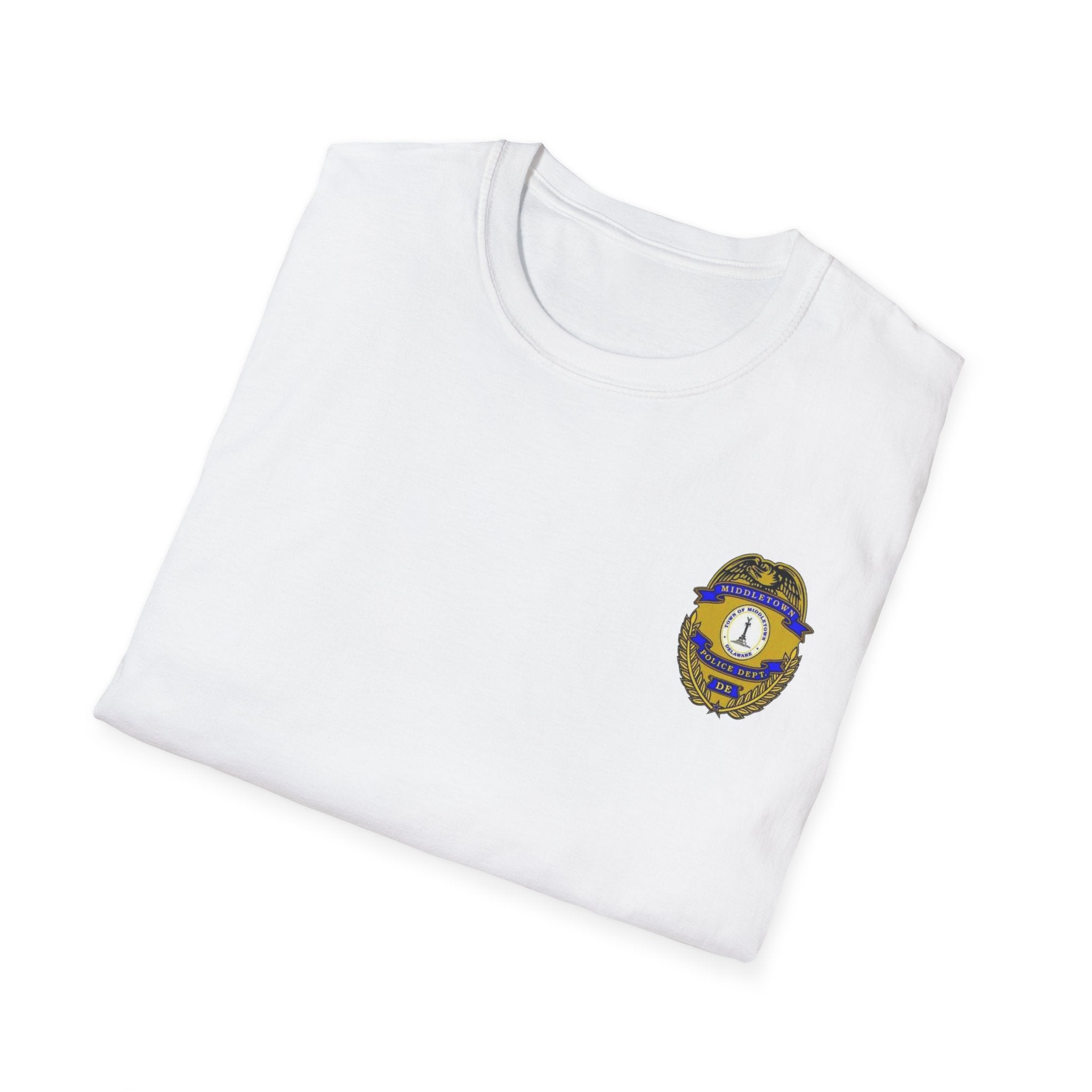 Middletown Police Badge T-Shirt-Plain Back— Law Enforcement