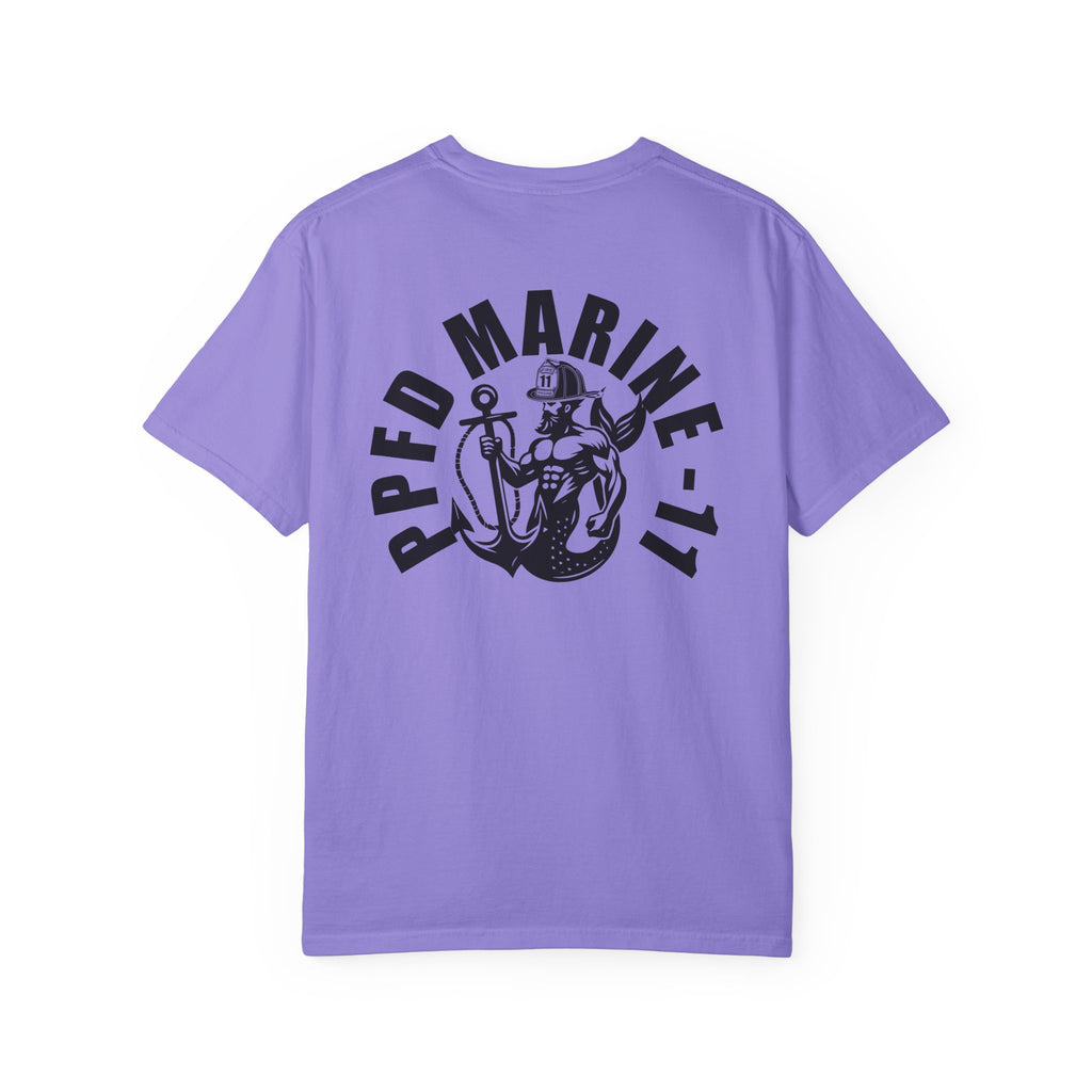 PPFD Logo-Marine-11-Merman- Comfort Colors 100% Cotton Tee