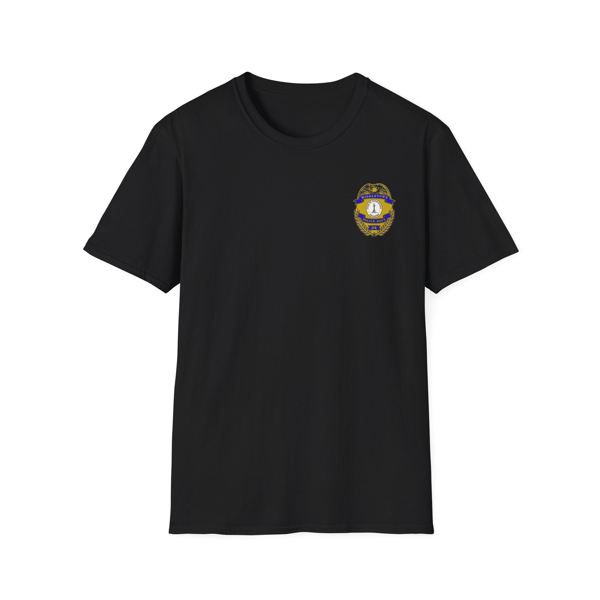 Middletown Police Badge T-Shirt-Plain Back— Law Enforcement