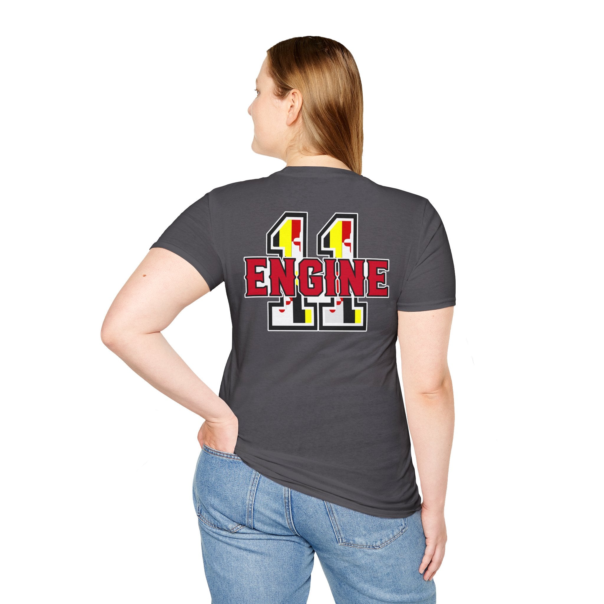 PPFD Logo-MD-FLAG-ENGINE-11  100% Cotton Tee