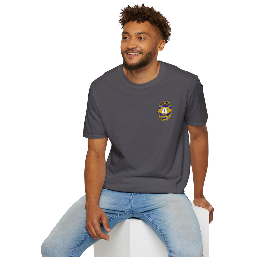 Middletown Police Badge T-Shirt-Plain Back— Law Enforcement