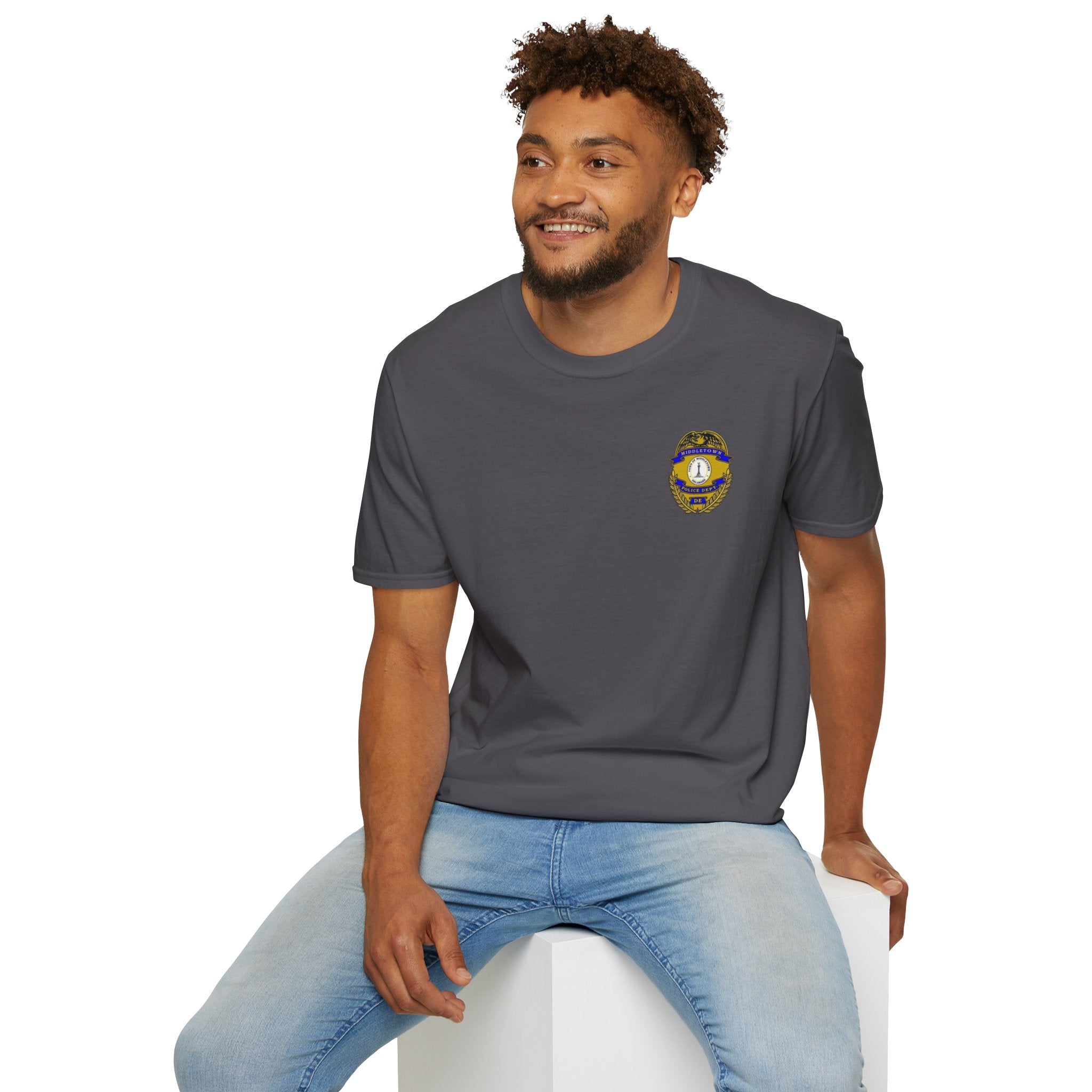 Middletown Police Badge T-Shirt-Plain Back— Law Enforcement