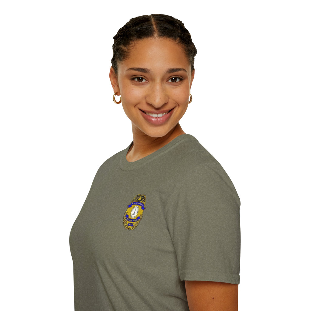 Middletown Police Badge T-Shirt-Plain Back— Law Enforcement