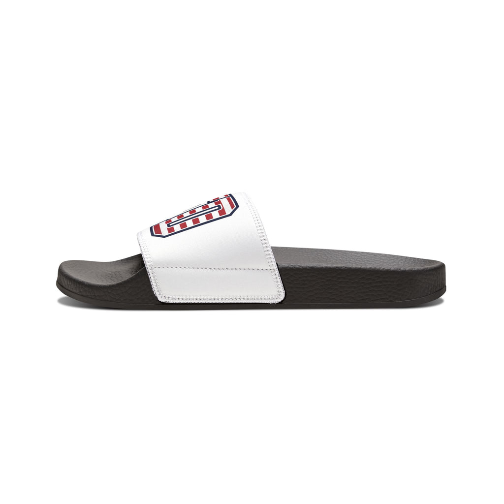 Men's Slide Sandals — Patriotic USA Flag PPFD Removable-Strap Pool Slides