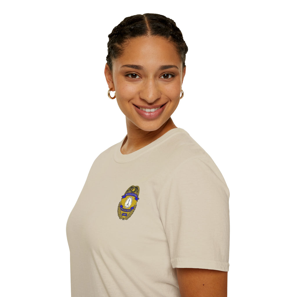 Middletown Police Badge T-Shirt-Plain Back— Law Enforcement