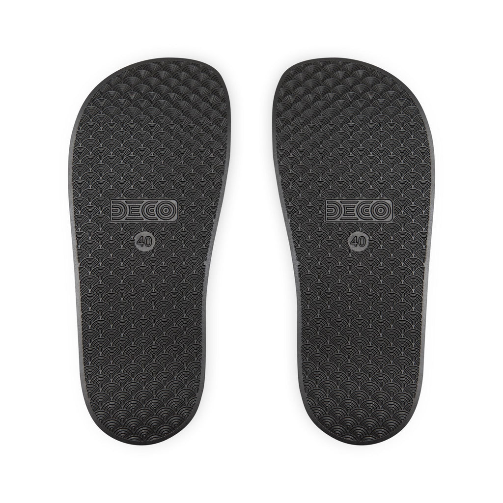 Men's Slide Sandals — Patriotic USA Flag PPFD Removable-Strap Pool Slides