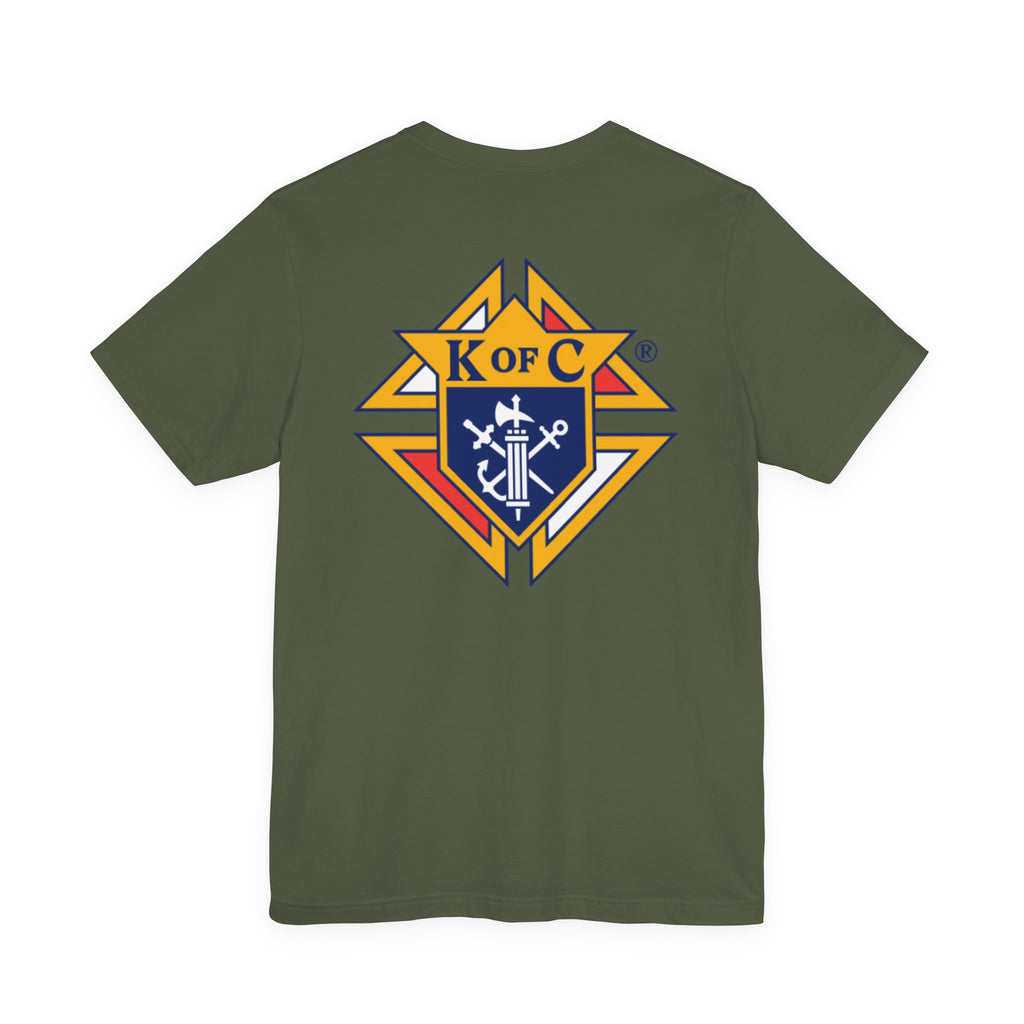 (Bella Canvas) Knights of Columbus Full Color Logo Front and Back
