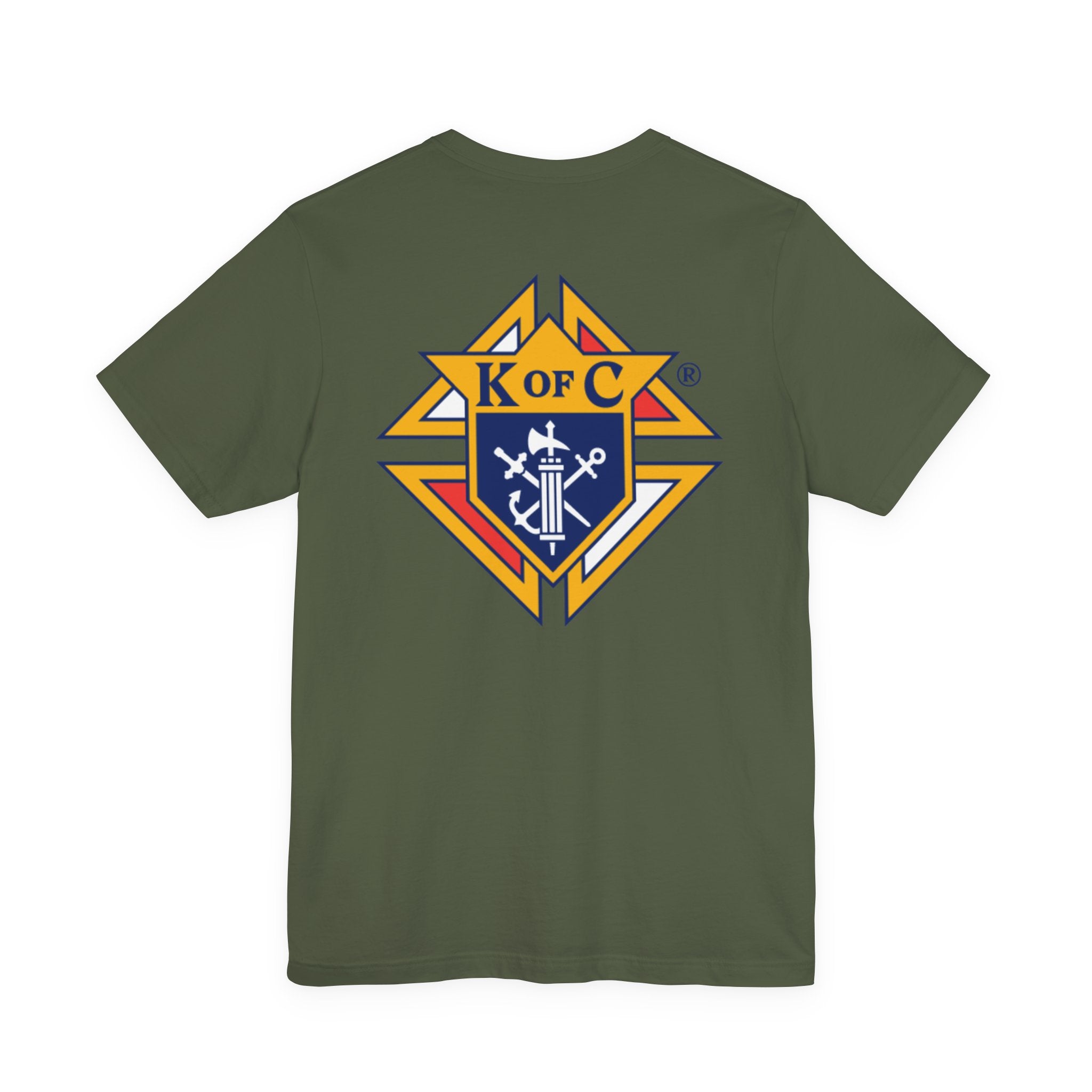 (Bella Canvas) Knights of Columbus Full Color Logo Front and Back