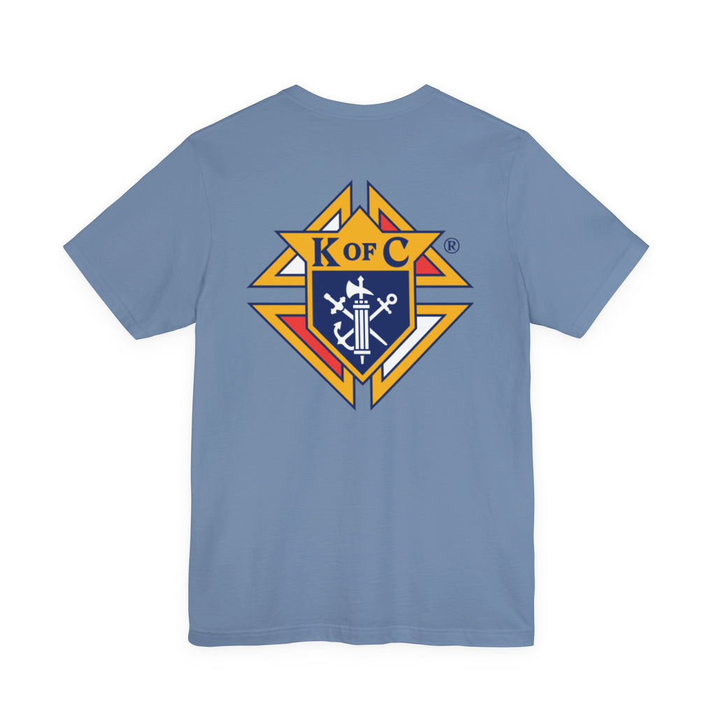 (Bella Canvas) Knights of Columbus Full Color Logo Front and Back