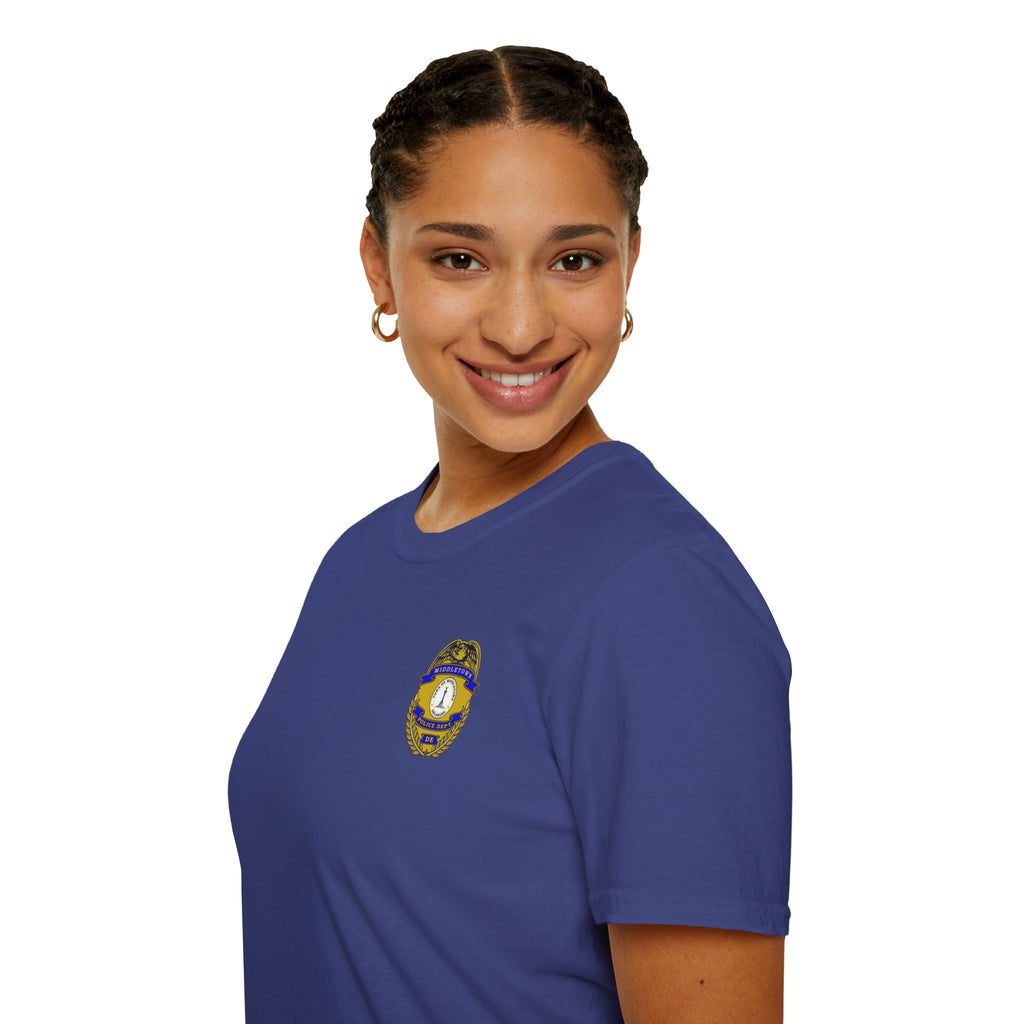 Middletown Police Badge T-Shirt-Plain Back— Law Enforcement