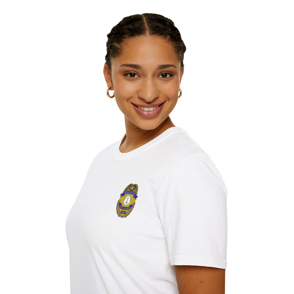 Middletown Police Badge T-Shirt-Plain Back— Law Enforcement