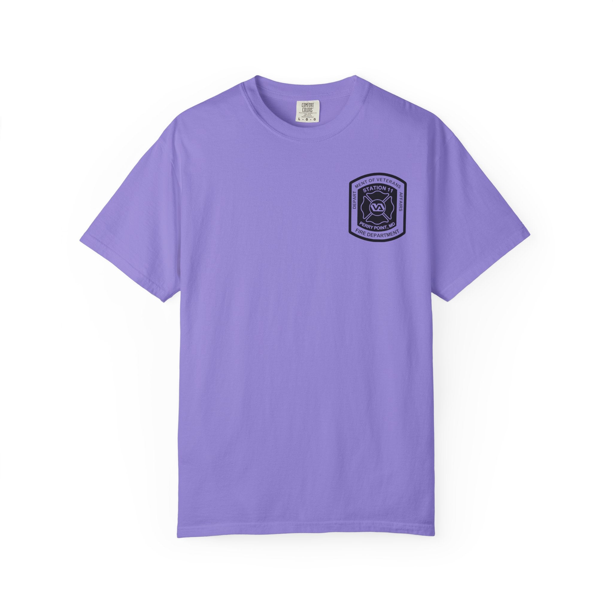 PPFD Logo-Marine-11-Merman- Comfort Colors 100% Cotton Tee