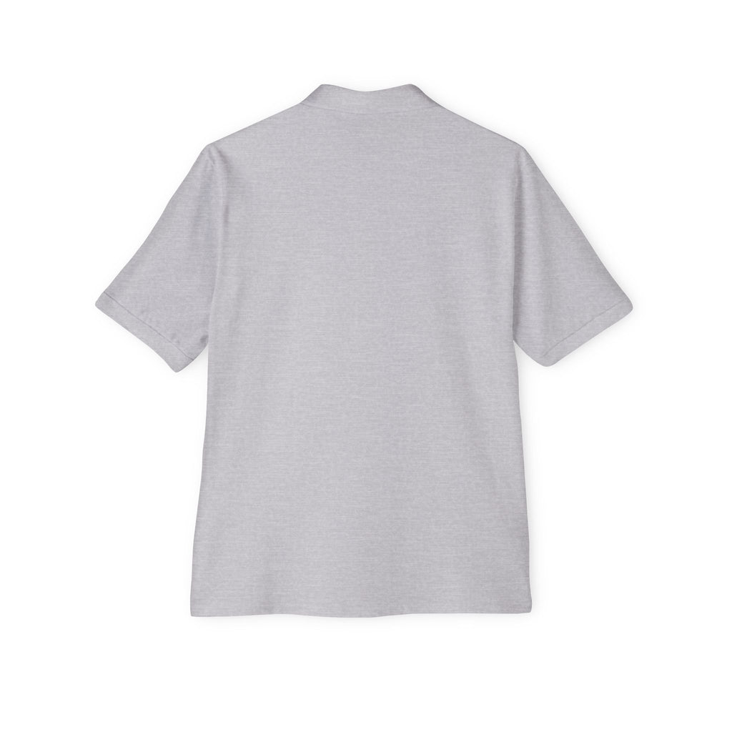 Jerzees Men's Polo Shirt with Fire Department Patch Chest Logo Only