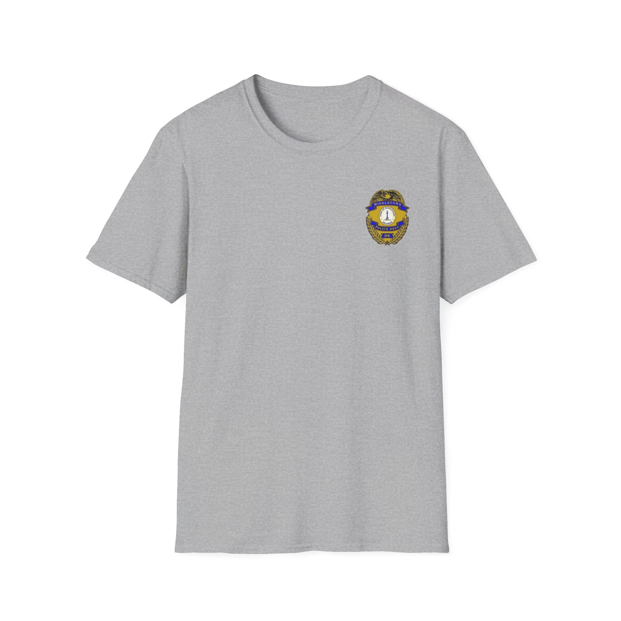 Middletown Police Badge T-Shirt-Plain Back— Law Enforcement