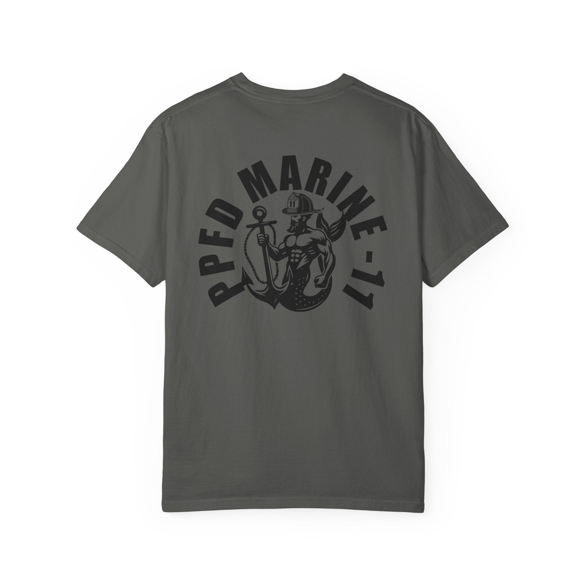 PPFD Logo-Marine-11-Merman- Comfort Colors 100% Cotton Tee