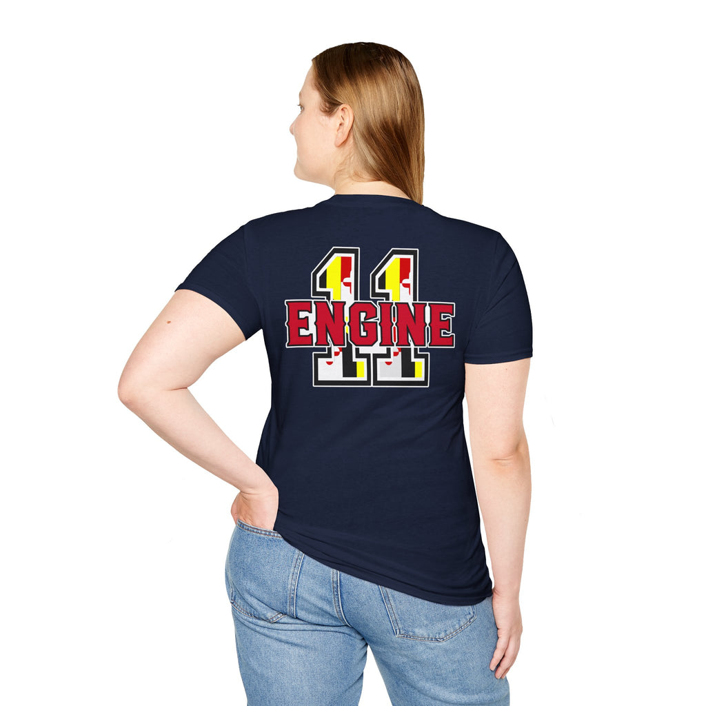 PPFD Logo-MD-FLAG-ENGINE-11  100% Cotton Tee
