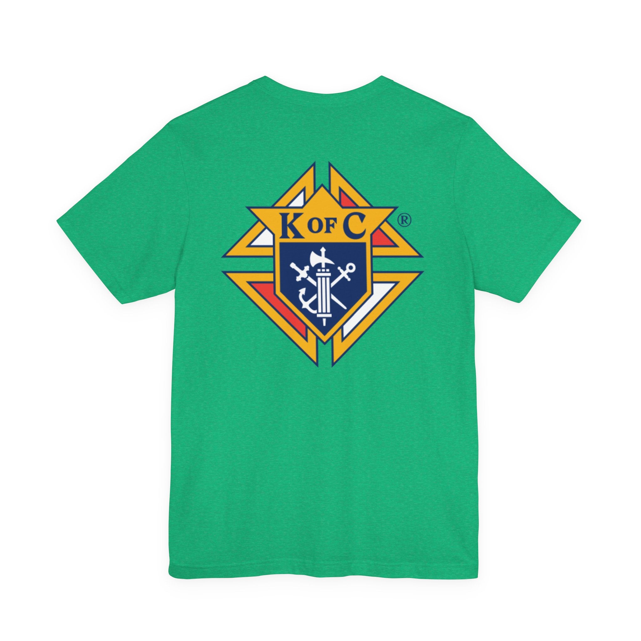 (Bella Canvas) Knights of Columbus Full Color Logo Front and Back