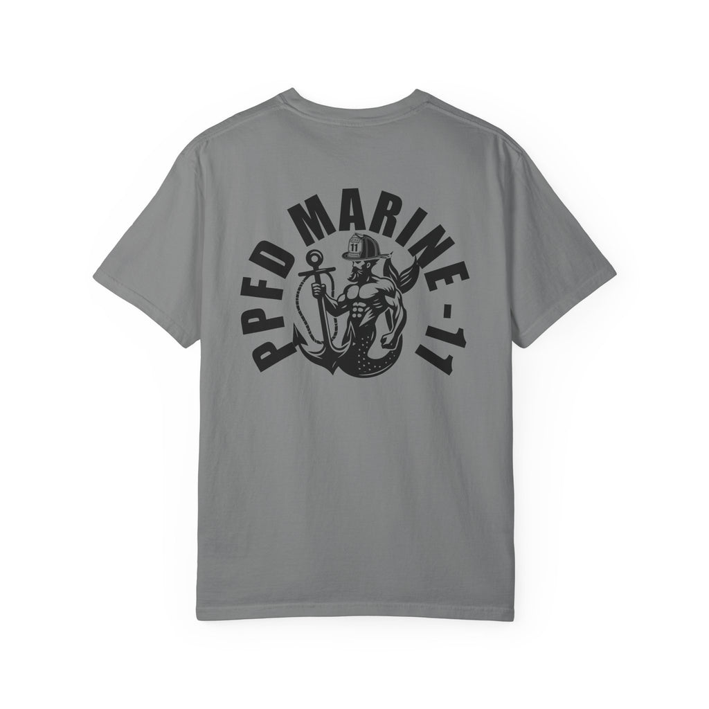 PPFD Logo-Marine-11-Merman- Comfort Colors 100% Cotton Tee