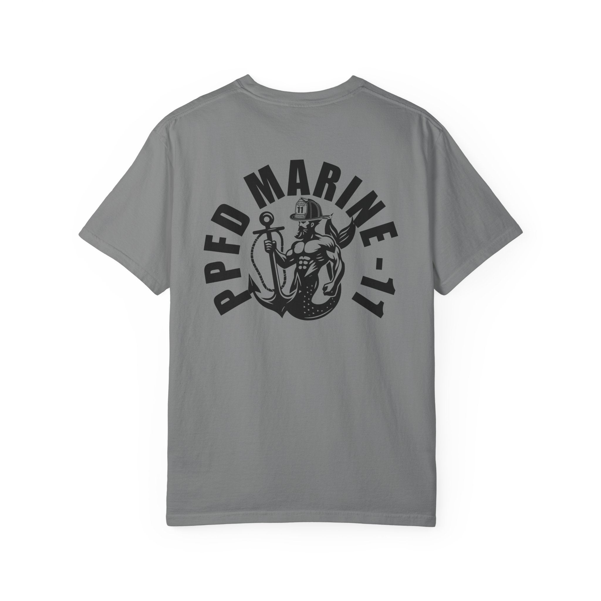 PPFD Logo-Marine-11-Merman- Comfort Colors 100% Cotton Tee