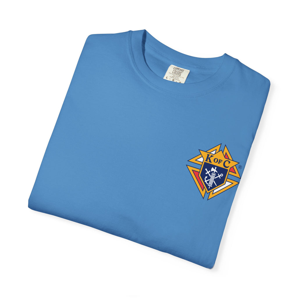 (Comfort Colors) Knights of Columbus Full Color Logo Front and Back