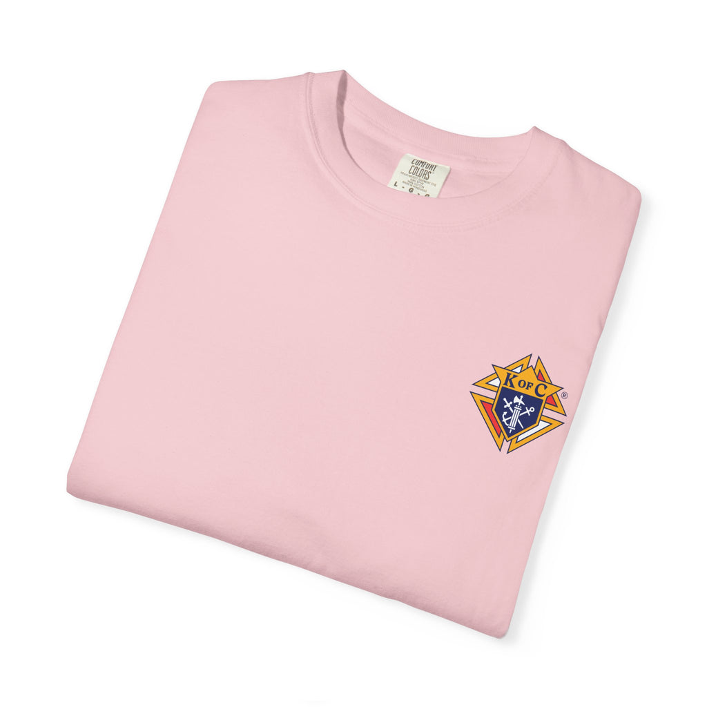 (Comfort Colors) Knights of Columbus Full Color Logo Front and Back
