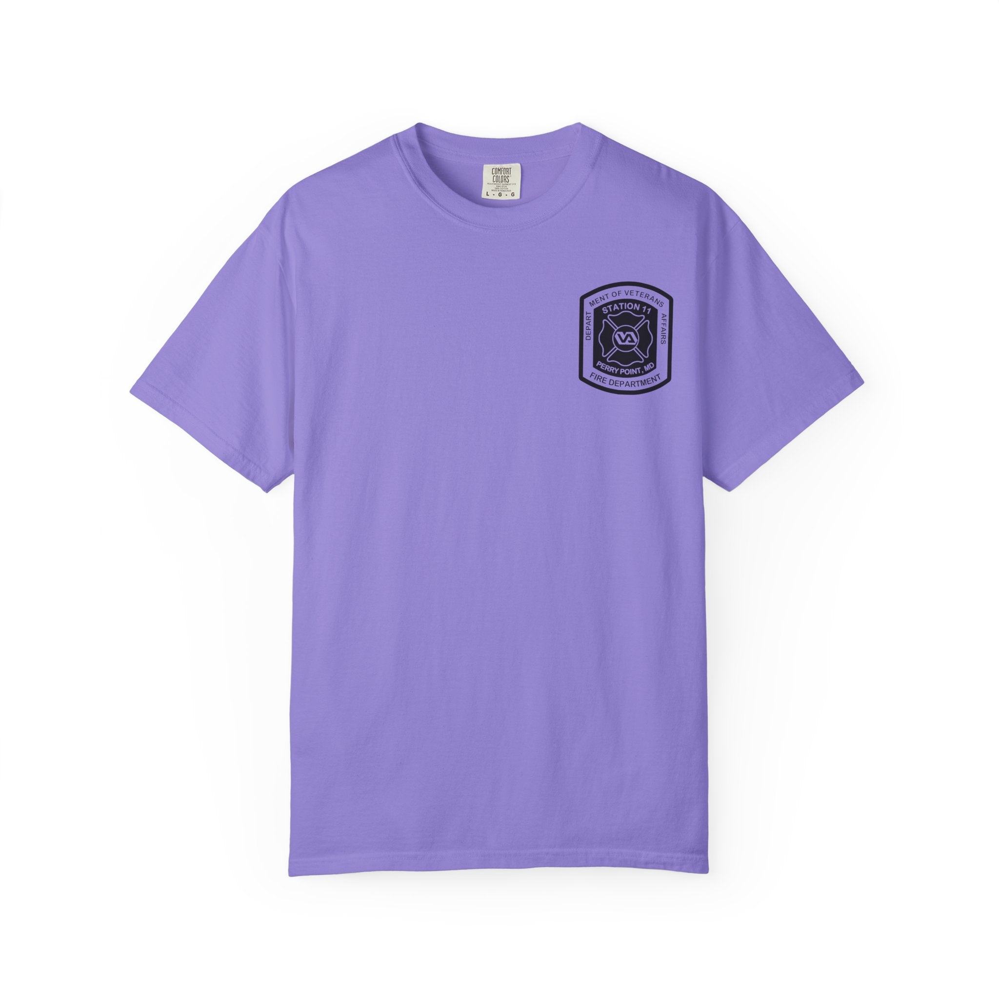 PPFD Logo-Marine-11-Merman- Comfort Colors 100% Cotton Tee