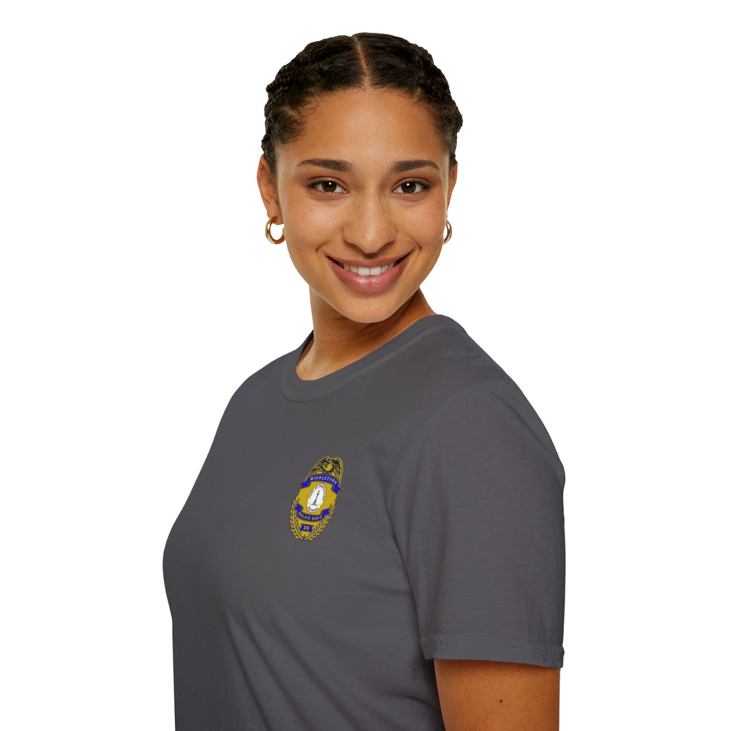 Middletown Police Badge T-Shirt-Plain Back— Law Enforcement