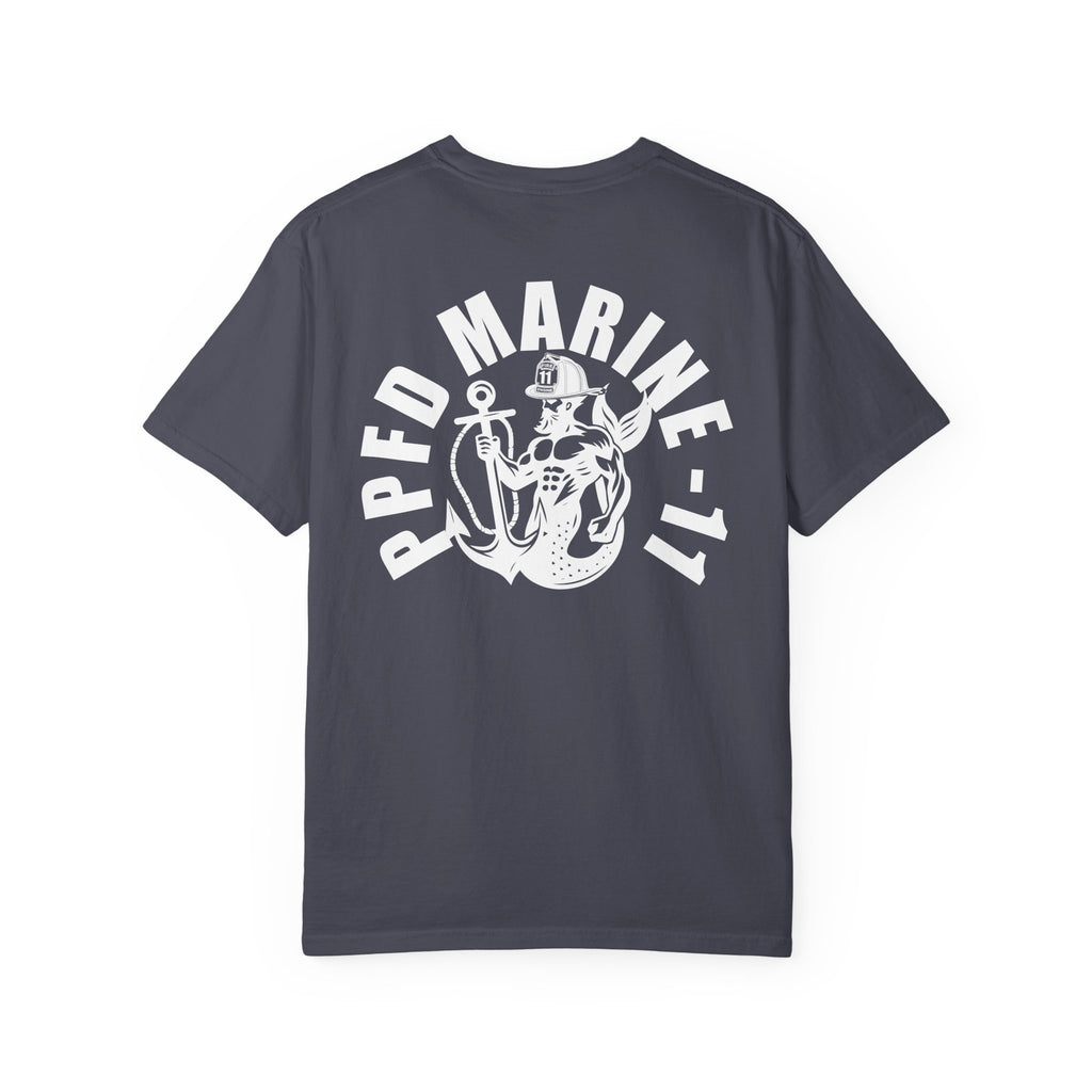 PPFD Logo-Marine-11-Merman- Comfort Colors 100% Cotton Tee
