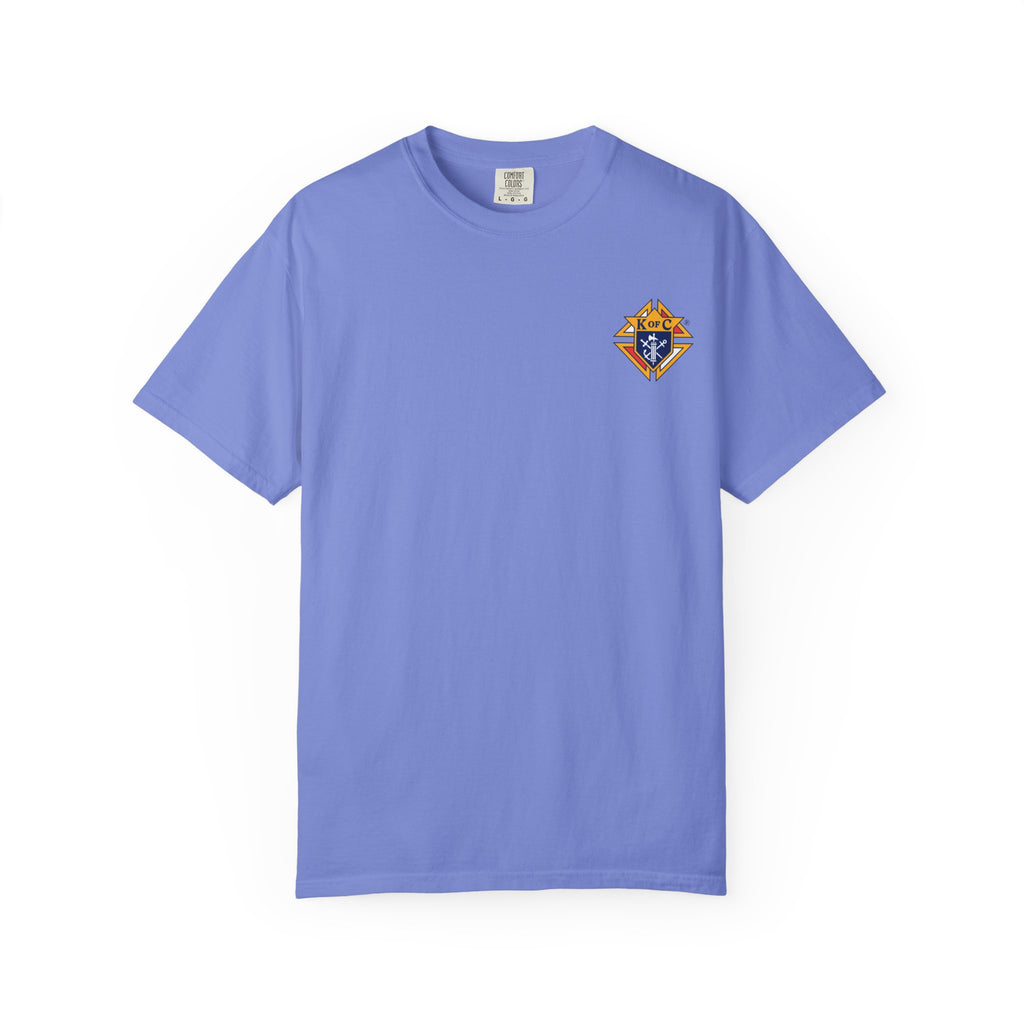 (Comfort Colors) Knights of Columbus Full Color Logo Front and Back