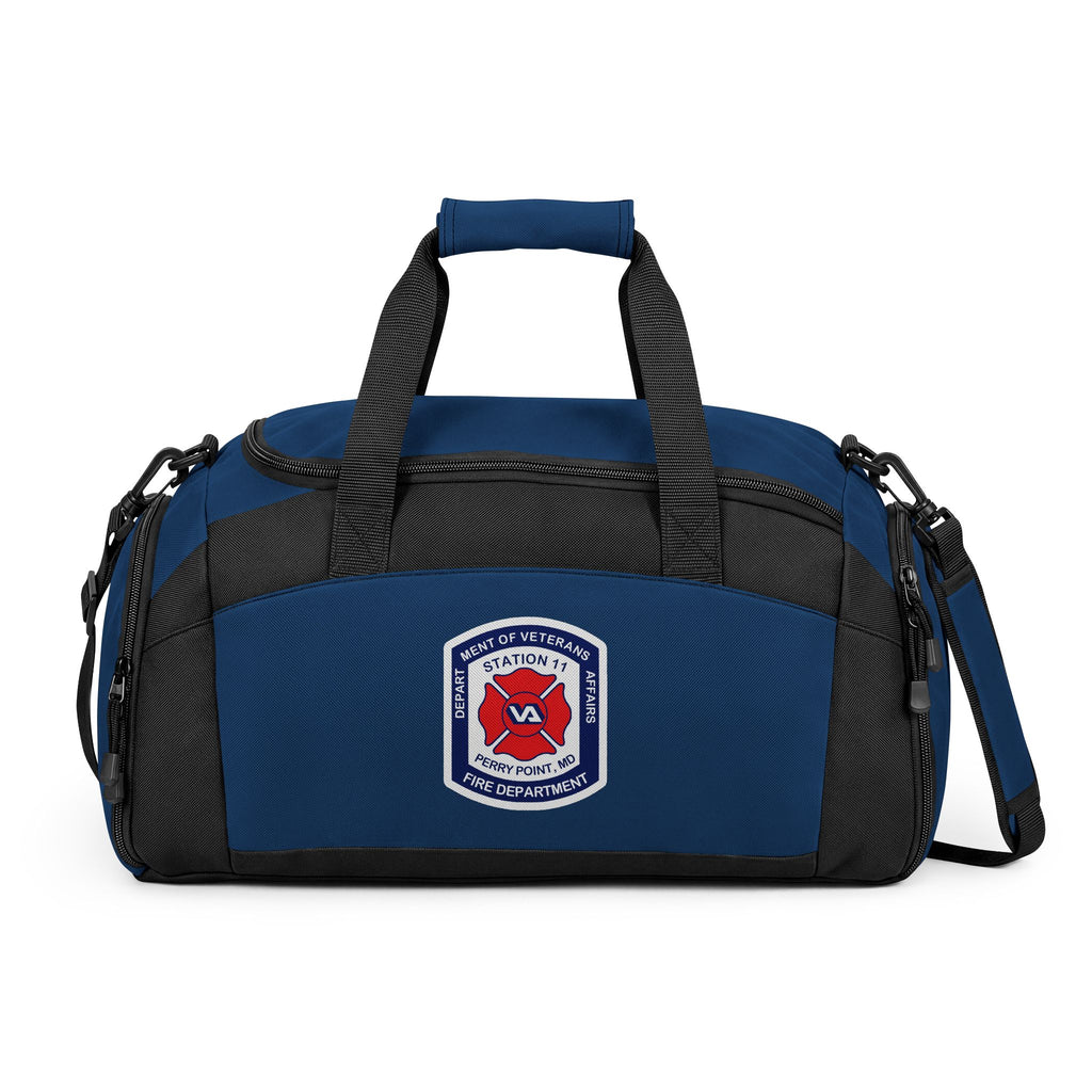 Embroidered Patch Duffle Gym Bag — Tactical Travel & Workout Duffel