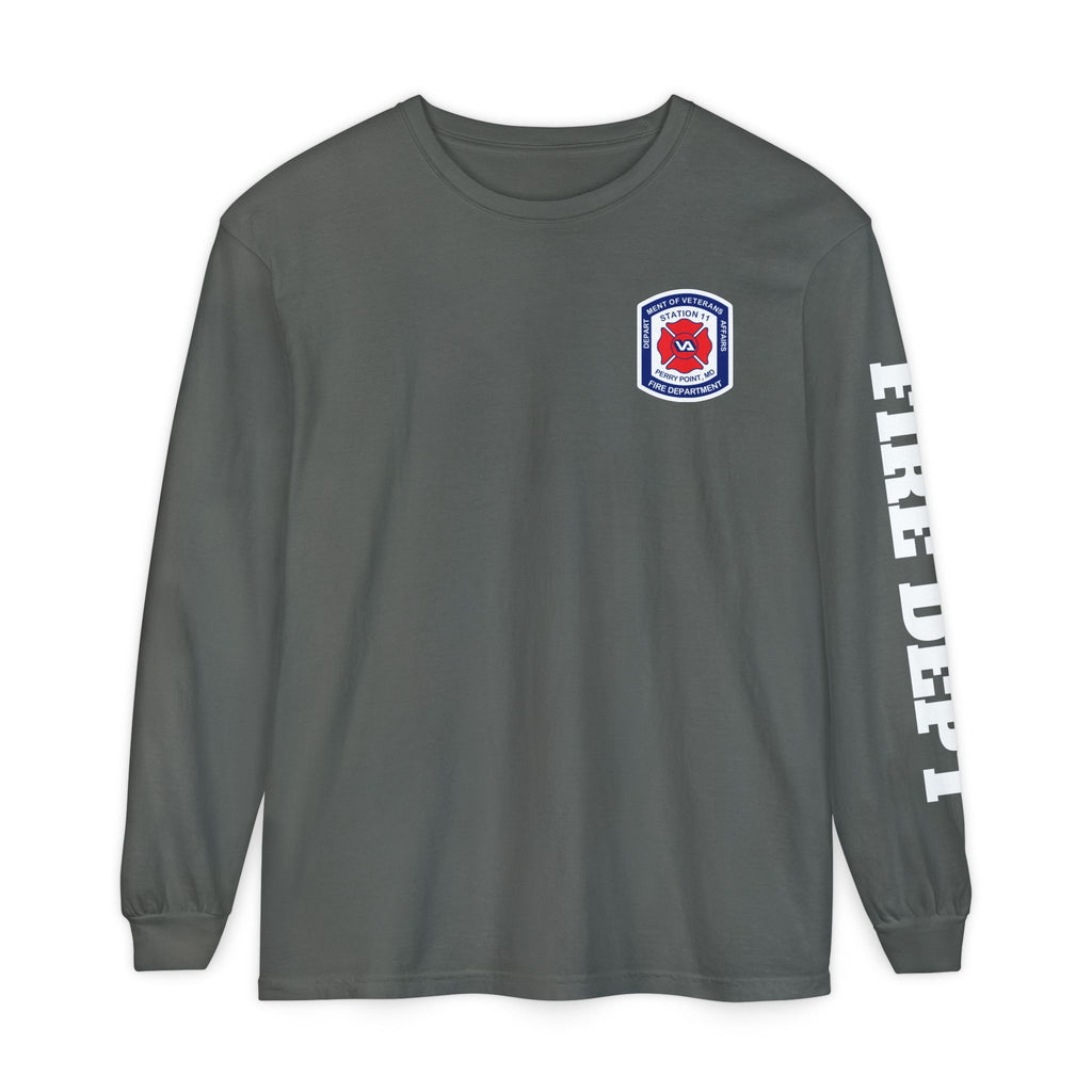 T-Shirt PPFD Patch Front, PPDF Flag Back, FIRE DEPT Left Sleeve