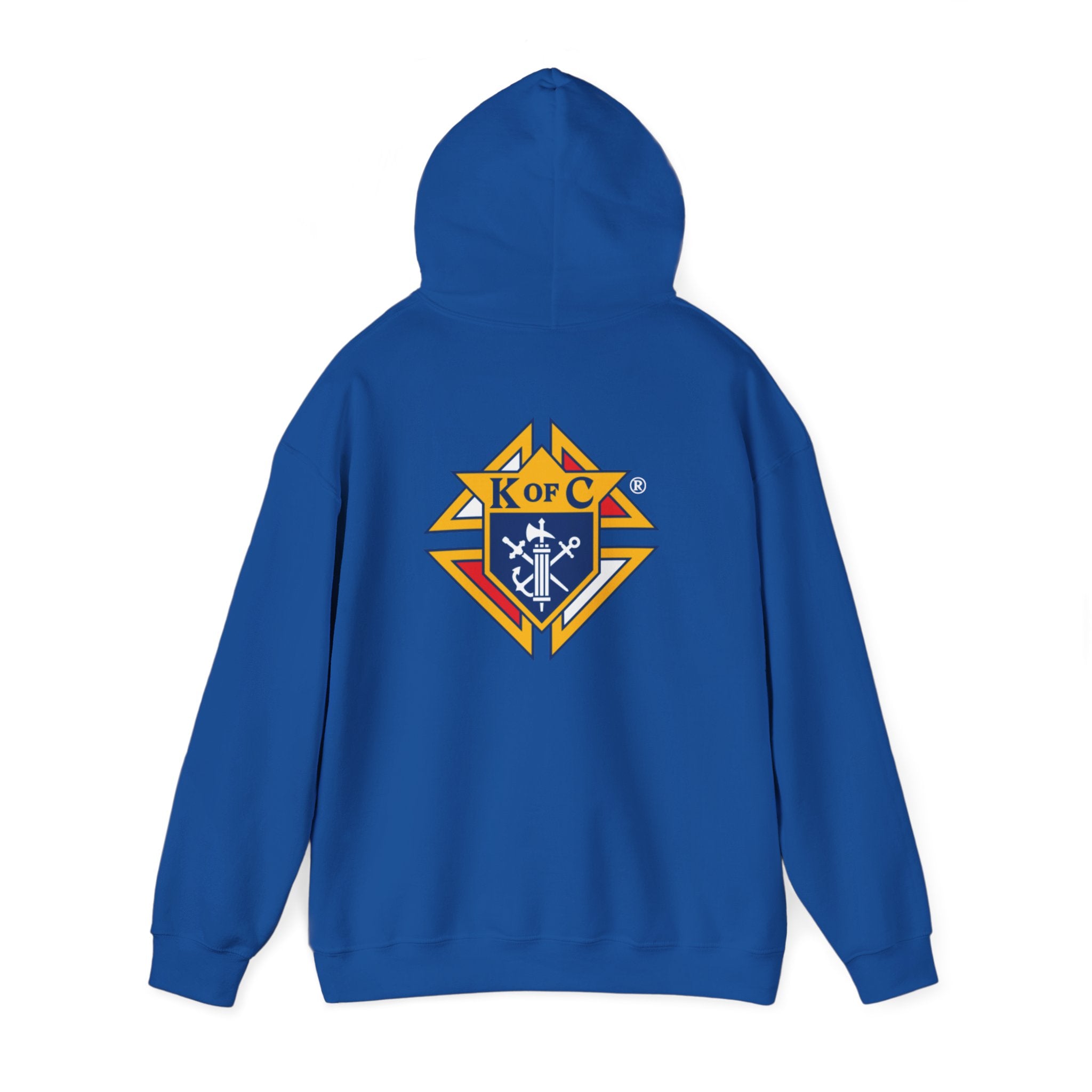 Knights of Columbus Logo Front and Back Pullover Hoodie