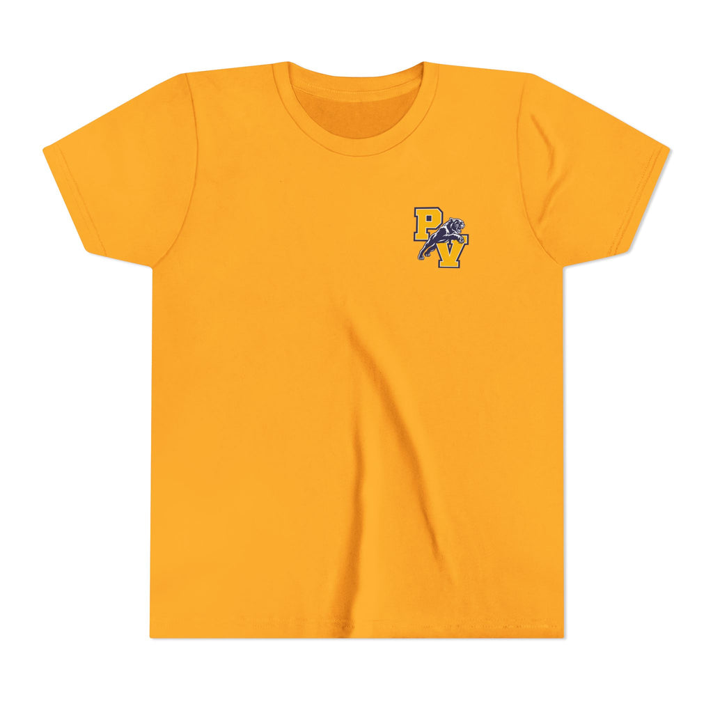 Youth Football 'Attack the Ball' Short Sleeve Tee - Panther Defense Graphic