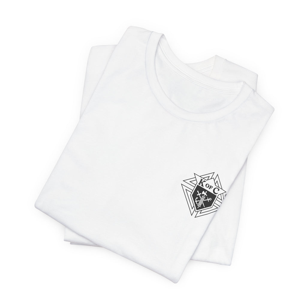 (Bella Canvas) Knights of Columbus White Logo T-Shirt
