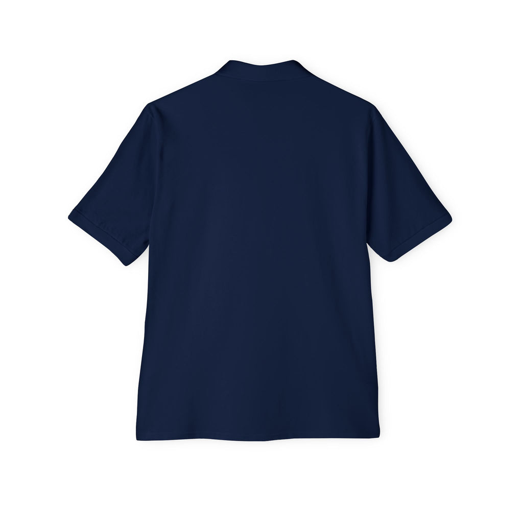 Jerzees Men's Polo Shirt with Fire Department Patch Chest Logo Only