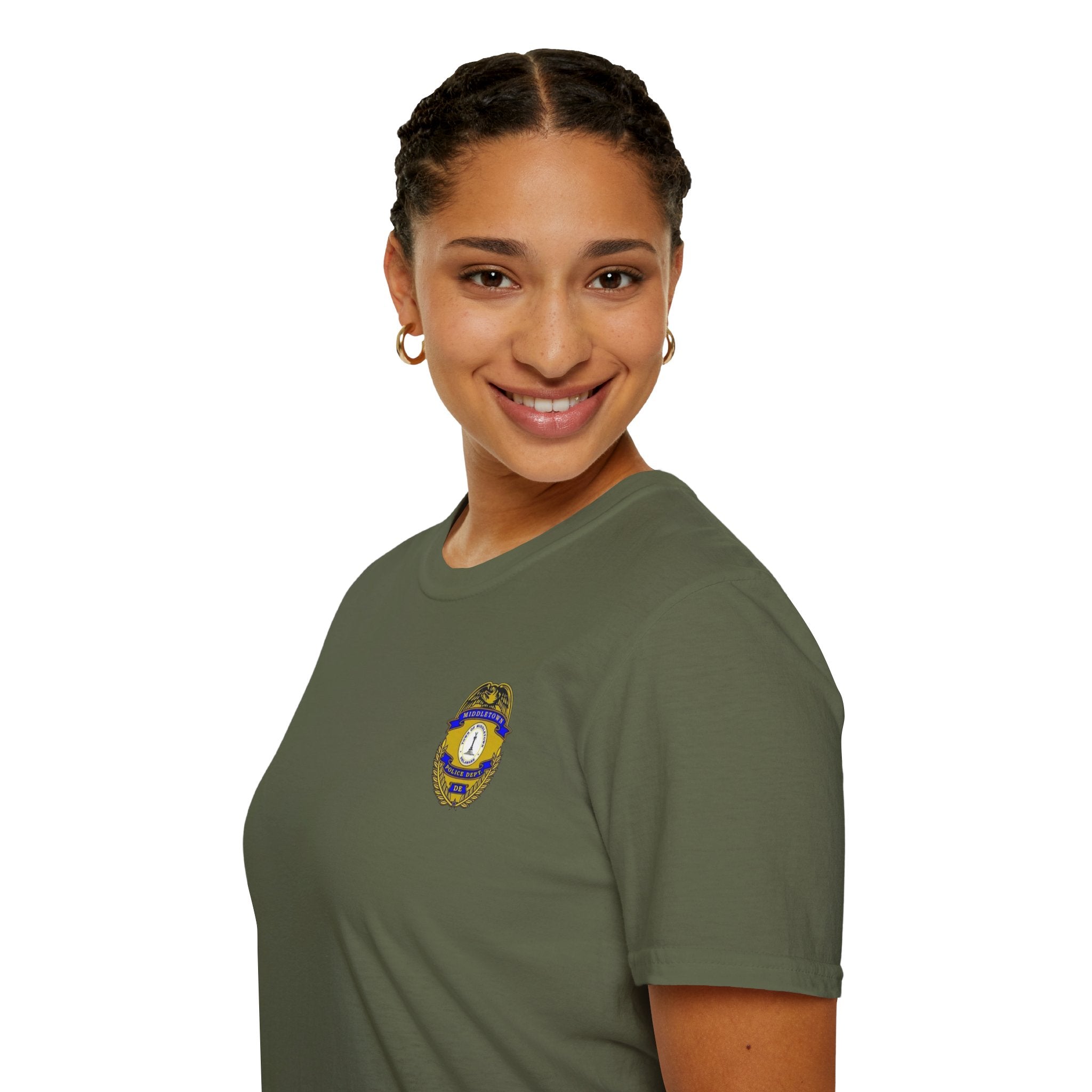 Middletown Police Badge T-Shirt-Plain Back— Law Enforcement