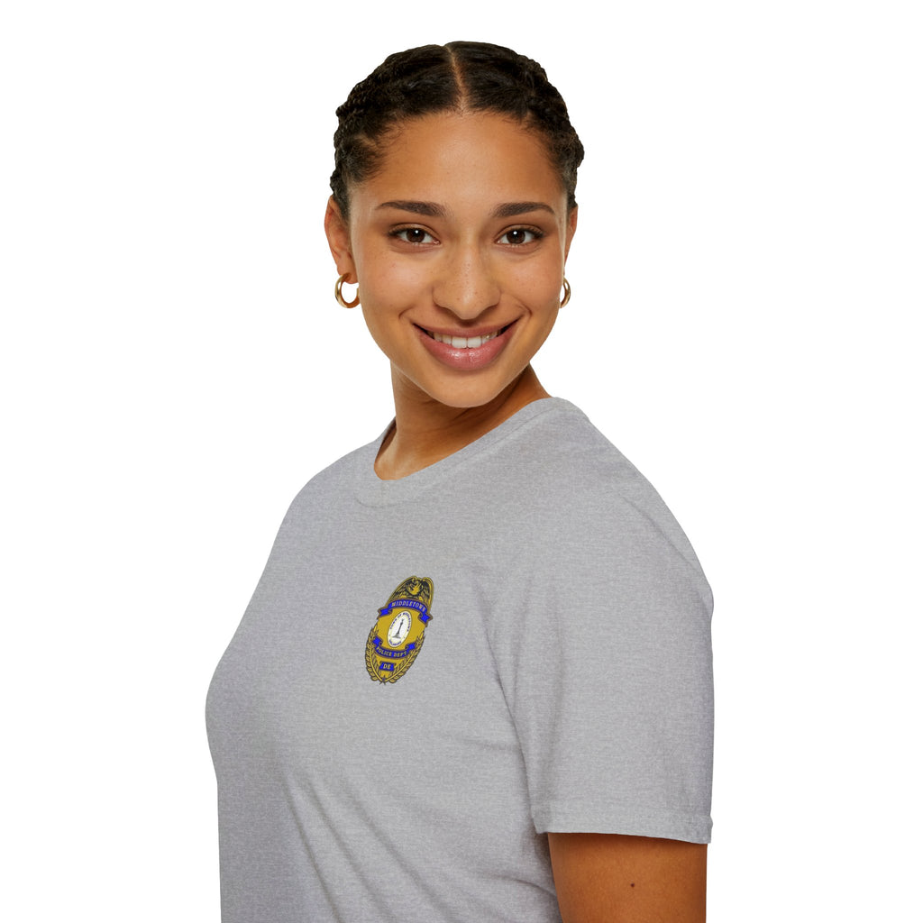 Middletown Police Badge T-Shirt-Plain Back— Law Enforcement